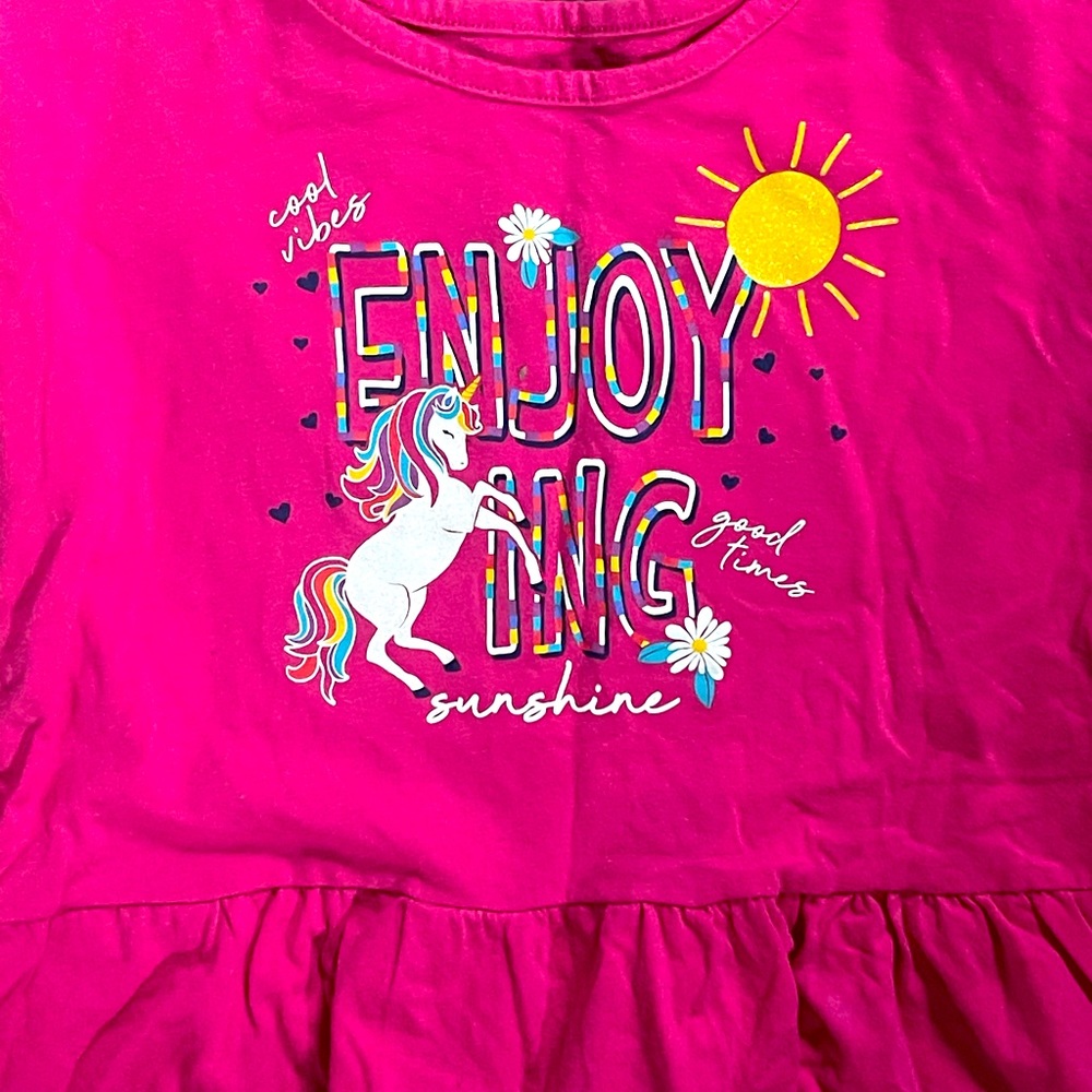 ENJOY The Sun PINK Girls-T size 7